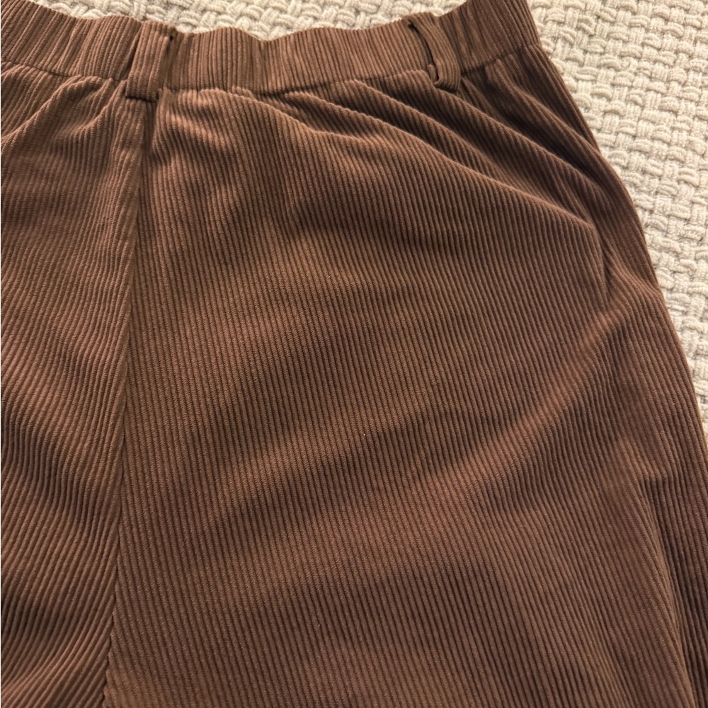 Brown Corduroy Women's Pants - Picture 3 of 3